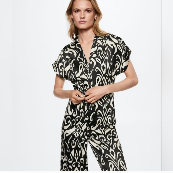 MANGO Printed jumpsuit - Picture 3 of 5